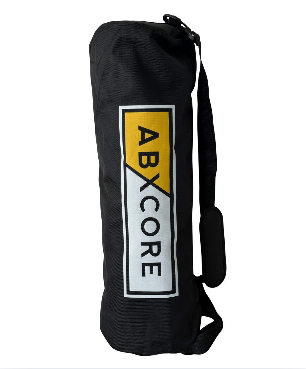 ABXCORE black gym sports bag with adjustable strap