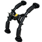 AbXcore Pro black and yellow portable ab core exercise machine with phone cradle for home workouts and ab fitness crunch