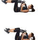 AbXcore woman using the ab device in laying positon 
