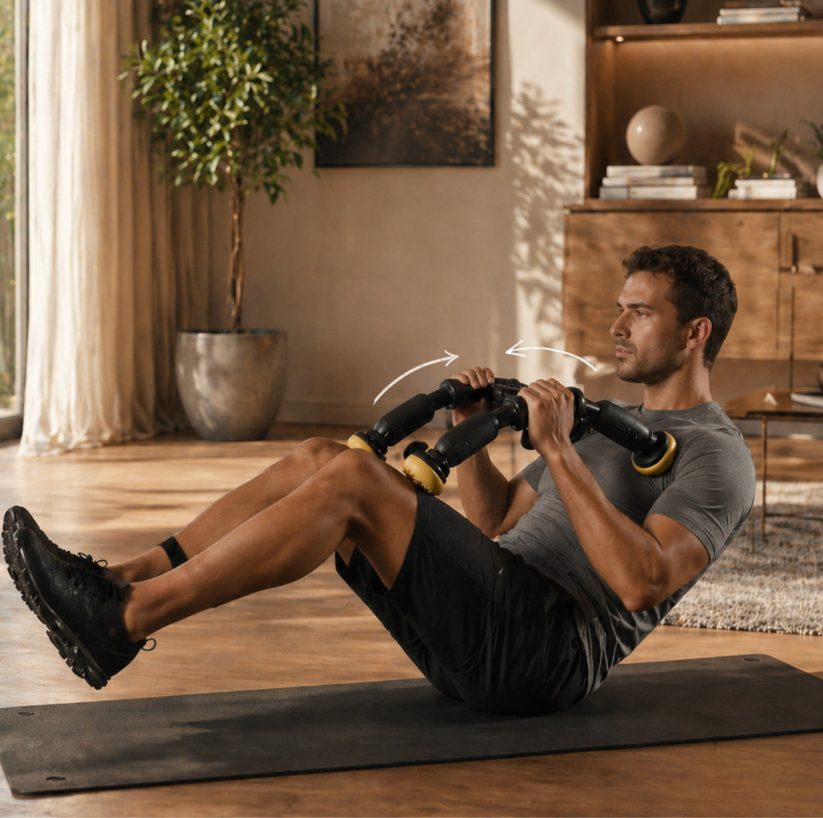 standard--abxcore ab trainer man using device at home