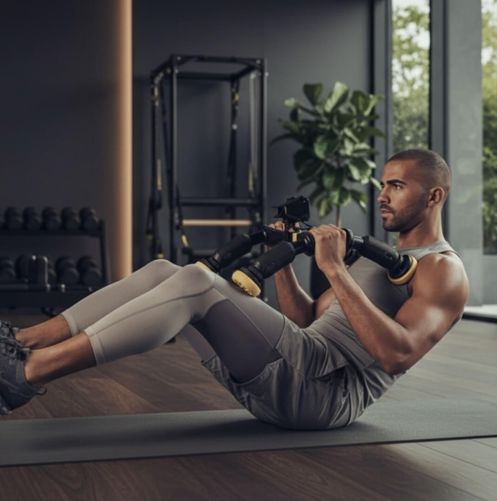 standard--abxcore ab trainer man using device at home